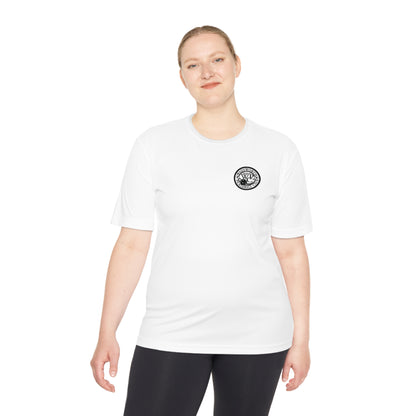 WPC BLACK-WHITE POCKET LOGO SPORT-TEK (FRONT & LOGO BACK) - Unisex Moisture Wicking Tee
