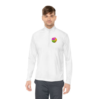 PICKLEBALL ABSTRACT, SPORT-TEK: Unisex Quarter-zip Pullover
