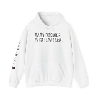 BABY BOOMER PICKLEBALLER, Unisex Heavy Blend™ Hooded Sweatshirt