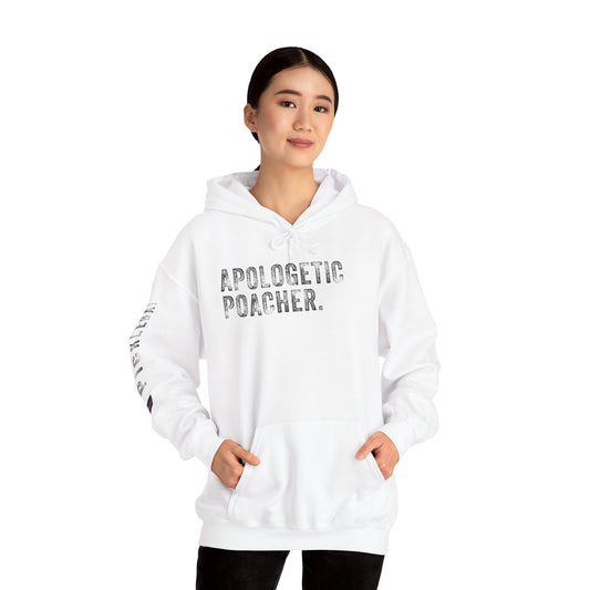 APOLOGETIC POACHER, Unisex Heavy Blend™ Hooded Sweatshirt