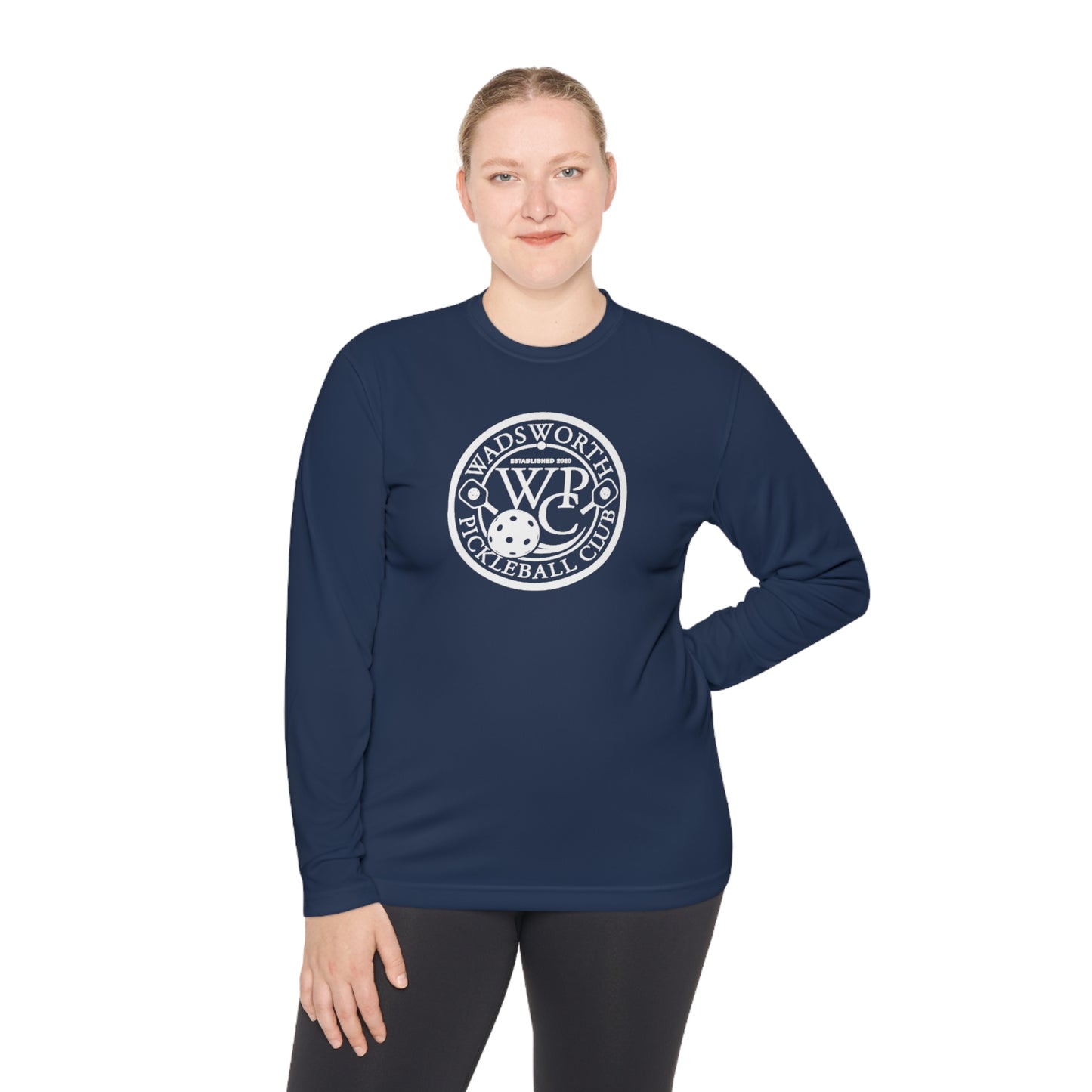 WPC BLACK-WHITE LOGO SPORT-TEK (FRONT & PICKLEBALL BACK) - Unisex Lightweight Long Sleeve Tee