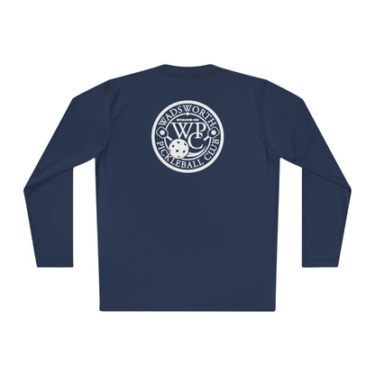 WPC WHITE-BLACK LOGOS SPORT-TEK (FRONT & BACK) - Unisex Lightweight Long Sleeve Tee