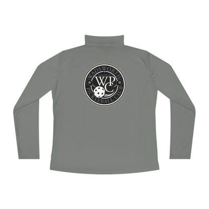 WPC CIRCULAR GRAY LOGOS LADIES SPORT-TEK (FRONT & BACK) - Ladies Quarter-Zip Pullover