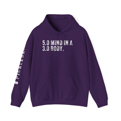 5.0 MIND IN A 3.0 BODY, Unisex Heavy Blend™ Hooded Sweatshirt