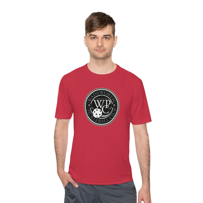 WPC GRAY LOGO SPORT-TEK (FRONT & PICKLEBALL BACK) - Unisex Moisture Wicking Tee