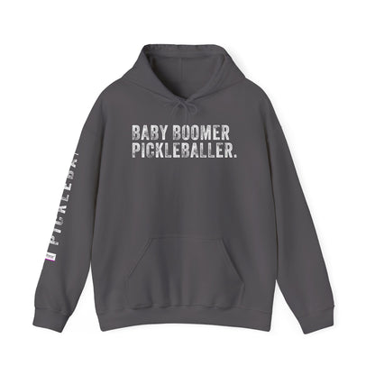 BABY BOOMER PICKLEBALLER, Unisex Heavy Blend™ Hooded Sweatshirt
