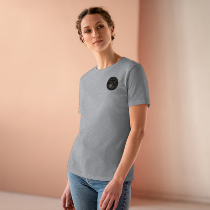 WPC GRAY BLACK POCKET, Relaxed Fit Women's T-shirt