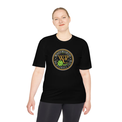WPC COLOR LOGO SPORT-TEK (FRONT & PICKLEBALL BACK) - Unisex Moisture Wicking Tee