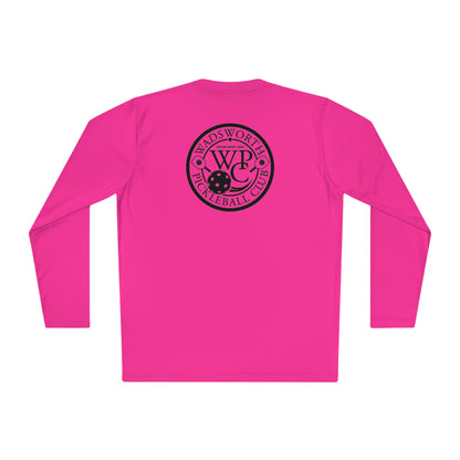 WPC WHITE-BLACK LOGOS SPORT-TEK (FRONT & BACK) - Unisex Lightweight Long Sleeve Tee