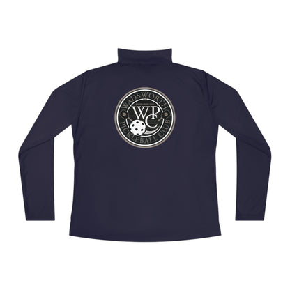 WPC CIRCULAR GRAY LOGOS LADIES SPORT-TEK (FRONT & BACK) - Ladies Quarter-Zip Pullover