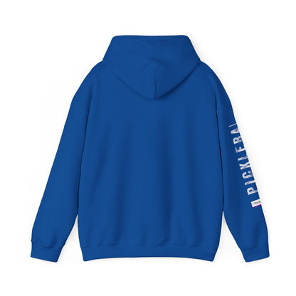 PICKLEBALL + COLD BEER, Unisex Heavy Blend™ Hooded Sweatshirt
