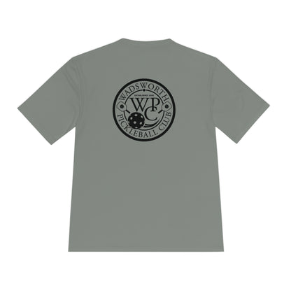 WPC BLACK-WHITE POCKET LOGO SPORT-TEK (FRONT & LOGO BACK) - Unisex Moisture Wicking Tee