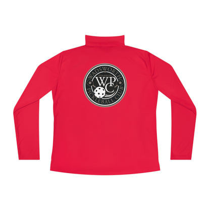 WPC CIRCULAR GRAY LOGOS LADIES SPORT-TEK (FRONT & BACK) - Ladies Quarter-Zip Pullover