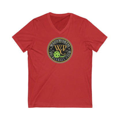 WPC COLOR LOGO  (FRONT ONLY) - Unisex Jersey Short Sleeve V-Neck Tee