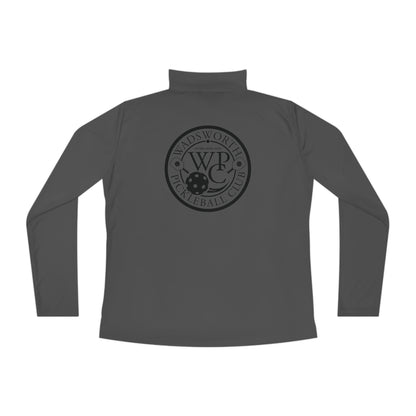 WPC BLACK-WHITE LOGOS LADIES SPORT-TEK (FRONT & BACK) - Ladies Quarter-Zip Pullover