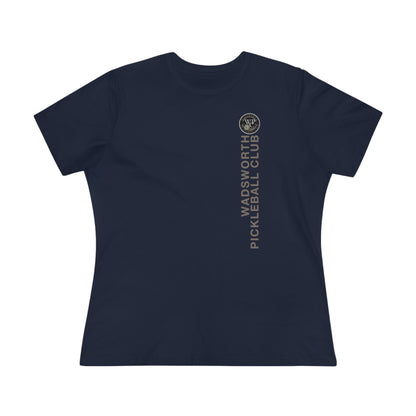 WPC VERTICAL GRAY WHITE, Relaxed Fit Women's T-shirt