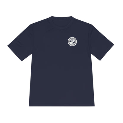 WPC BLACK-WHITE POCKET LOGO SPORT-TEK (FRONT & LOGO BACK) - Unisex Moisture Wicking Tee