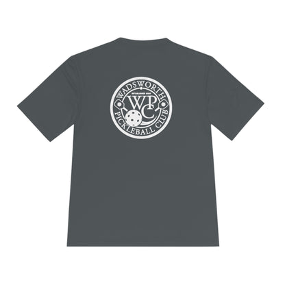 WPC BLACK-WHITE POCKET LOGO SPORT-TEK (FRONT & LOGO BACK) - Unisex Moisture Wicking Tee