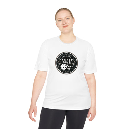 WPC GRAY LOGO SPORT-TEK (FRONT & PICKLEBALL BACK) - Unisex Moisture Wicking Tee
