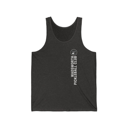 WPC GRAY VERTICAL LOGO (FRONT & PICKLEBALL BACK) - Unisex Jersey Tank