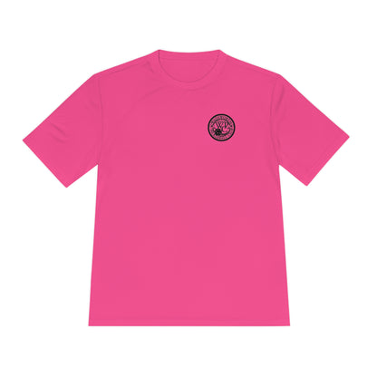 WPC BLACK-WHITE POCKET LOGO SPORT-TEK (FRONT & LOGO BACK) - Unisex Moisture Wicking Tee