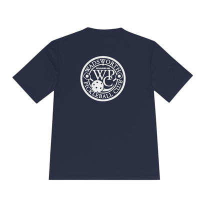 WPC BLACK-WHITE POCKET LOGO SPORT-TEK (FRONT & LOGO BACK) - Unisex Moisture Wicking Tee