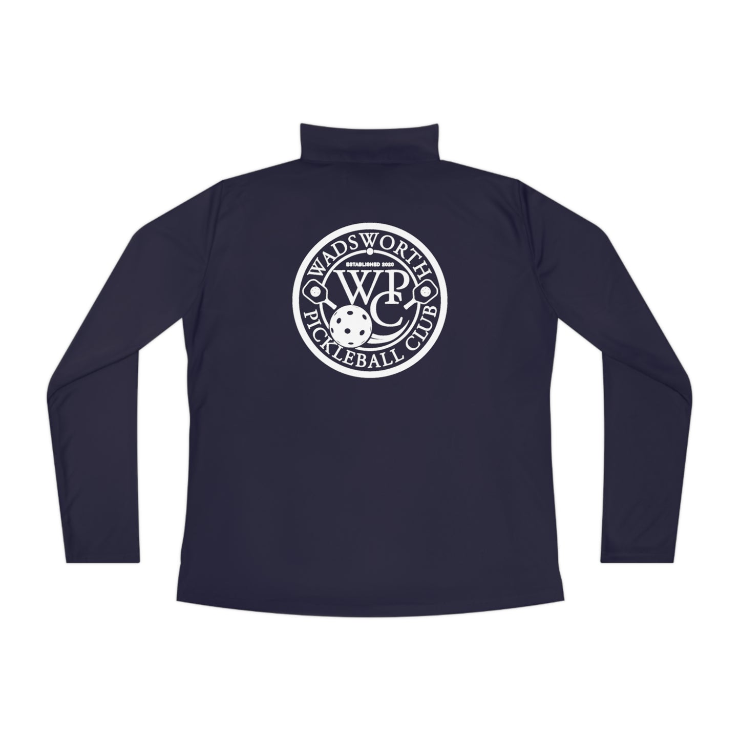 WPC BLACK-WHITE LOGOS LADIES SPORT-TEK (FRONT & BACK) - Ladies Quarter-Zip Pullover