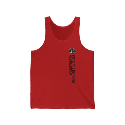 WPC GRAY VERTICAL LOGO (FRONT & PICKLEBALL BACK) - Unisex Jersey Tank