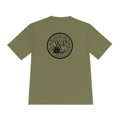 WPC BLACK-WHITE POCKET LOGO SPORT-TEK (FRONT & LOGO BACK) - Unisex Moisture Wicking Tee