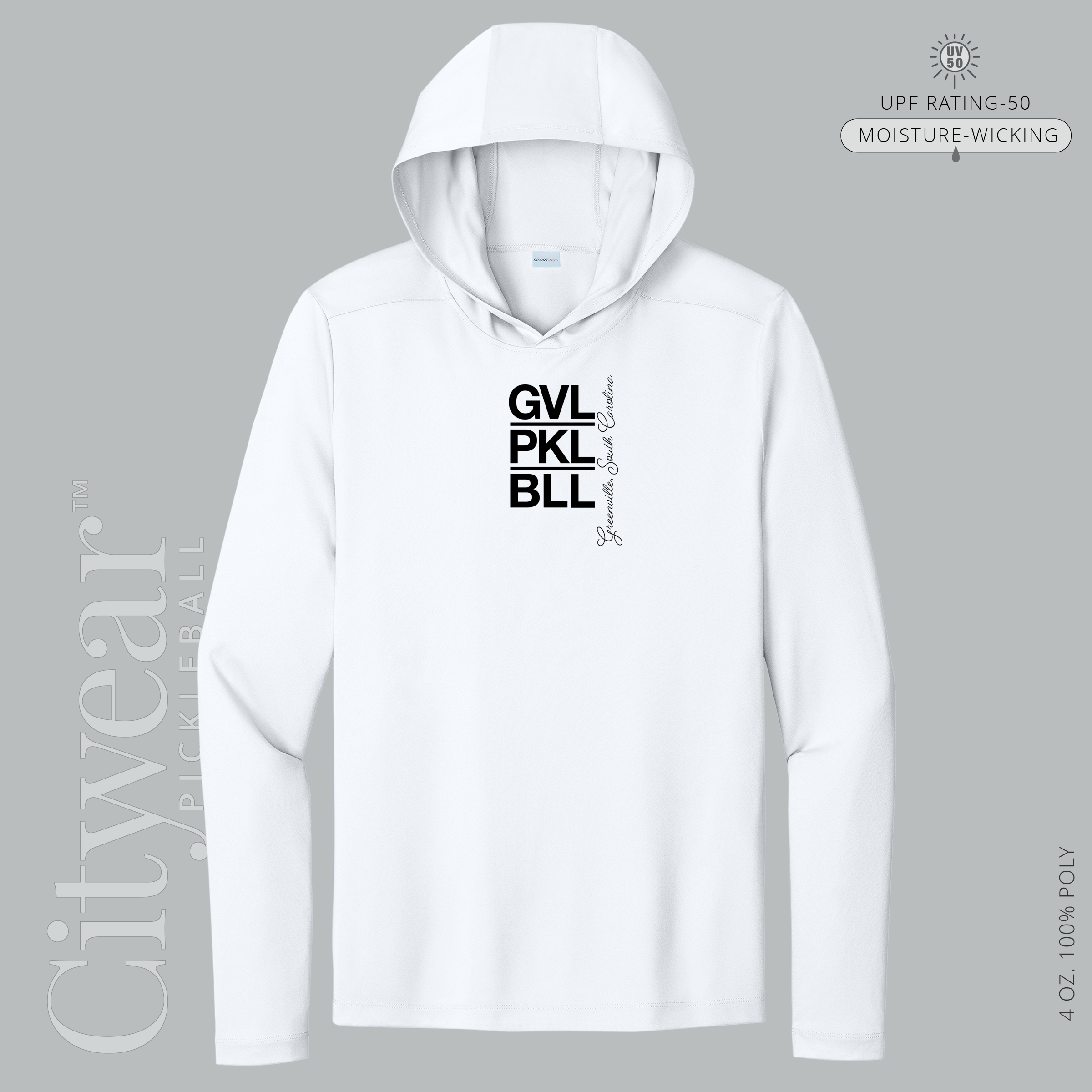 Men's UV Long Sleeve Hoodie-GVL