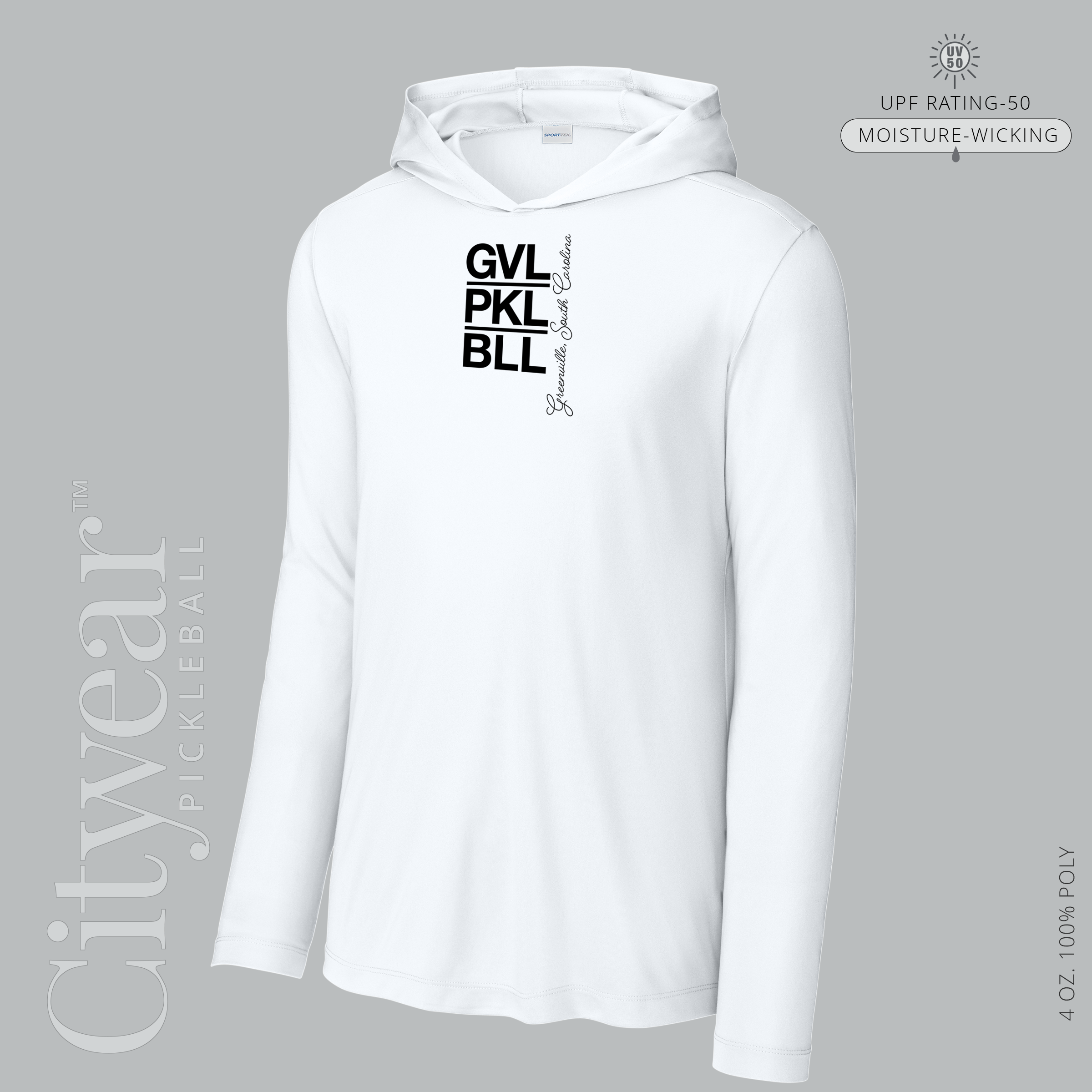 Men's UV Long Sleeve Hoodie-GVL
