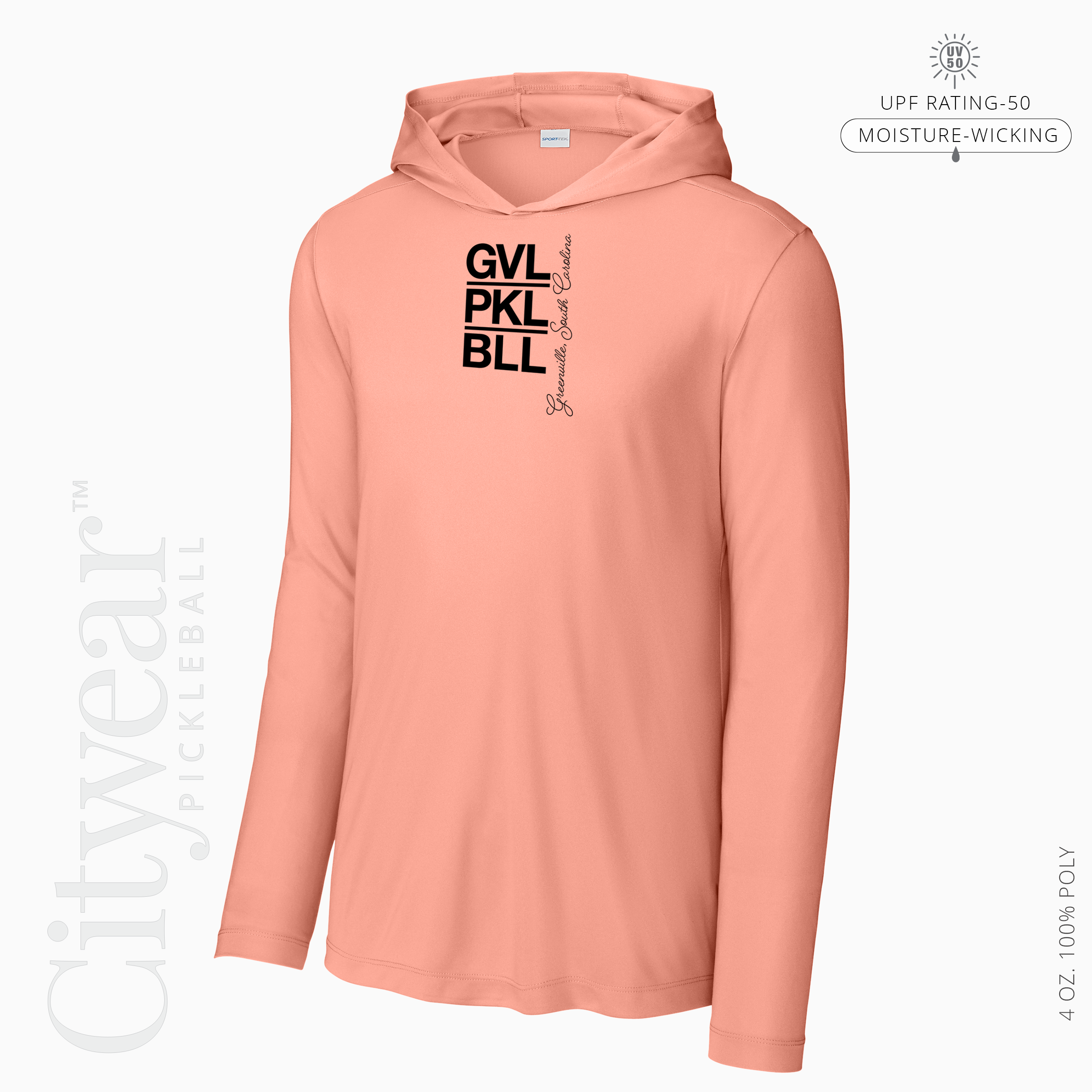 Men's UV Long Sleeve Hoodie-GVL
