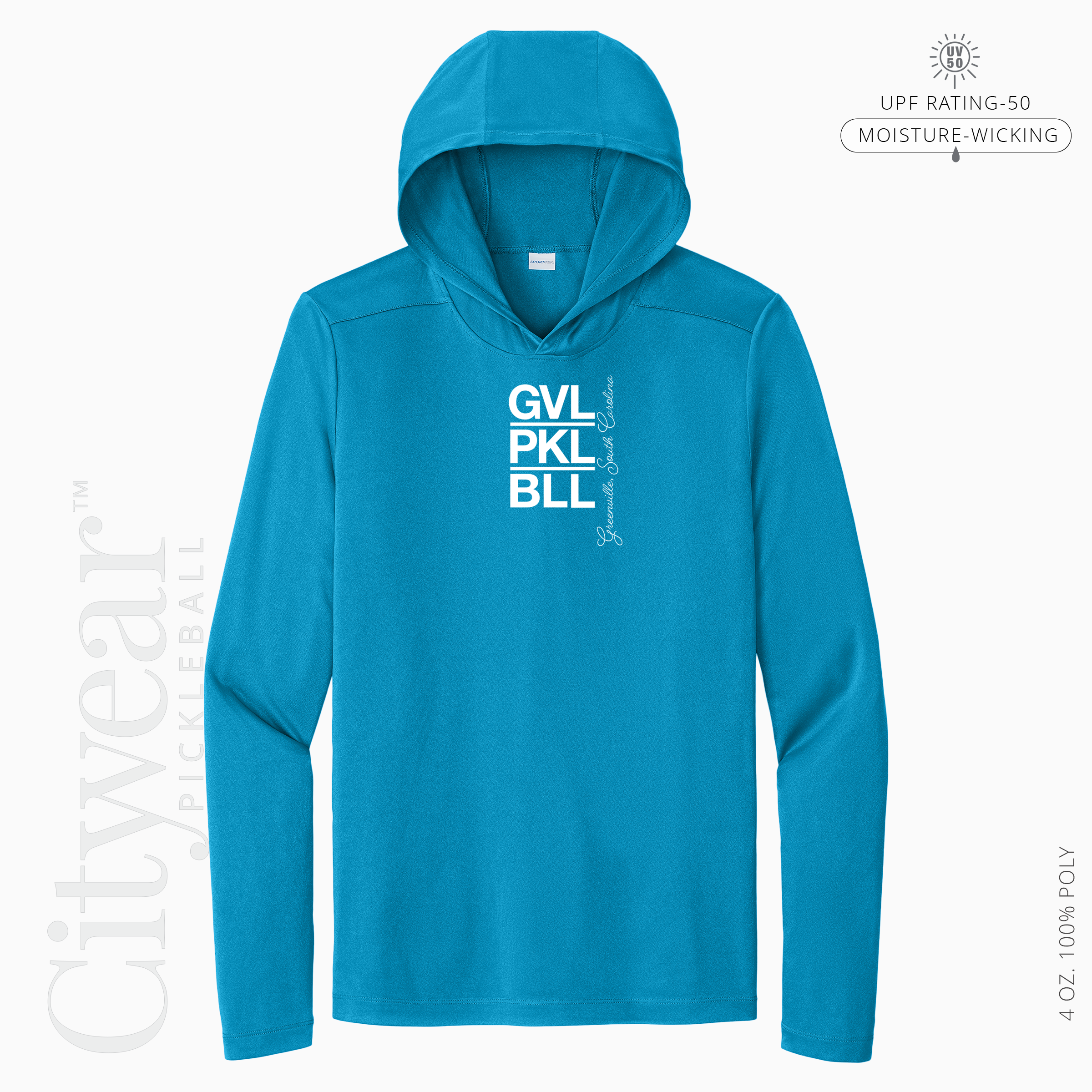 Men's UV Long Sleeve Hoodie-GVL