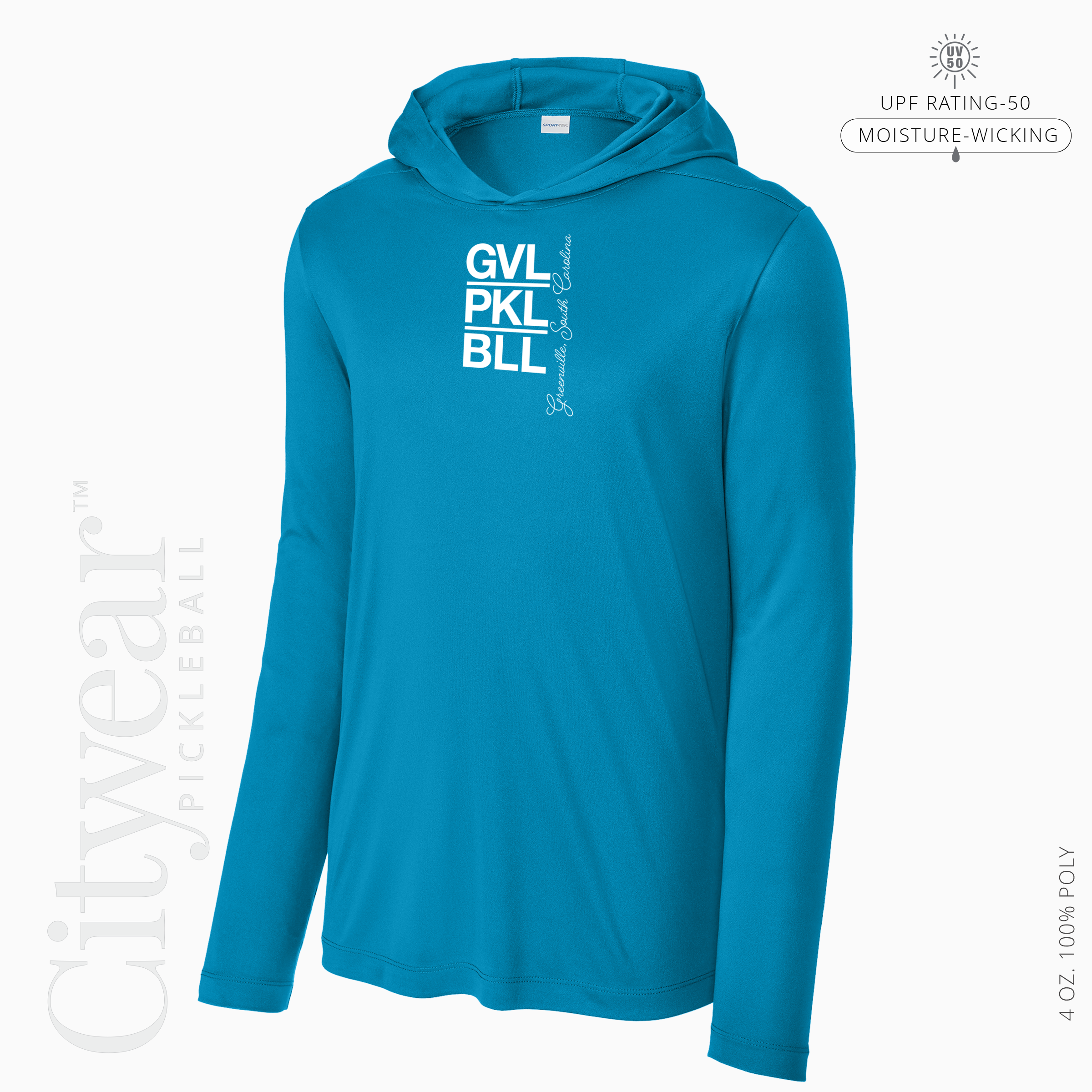 Men's UV Long Sleeve Hoodie-GVL