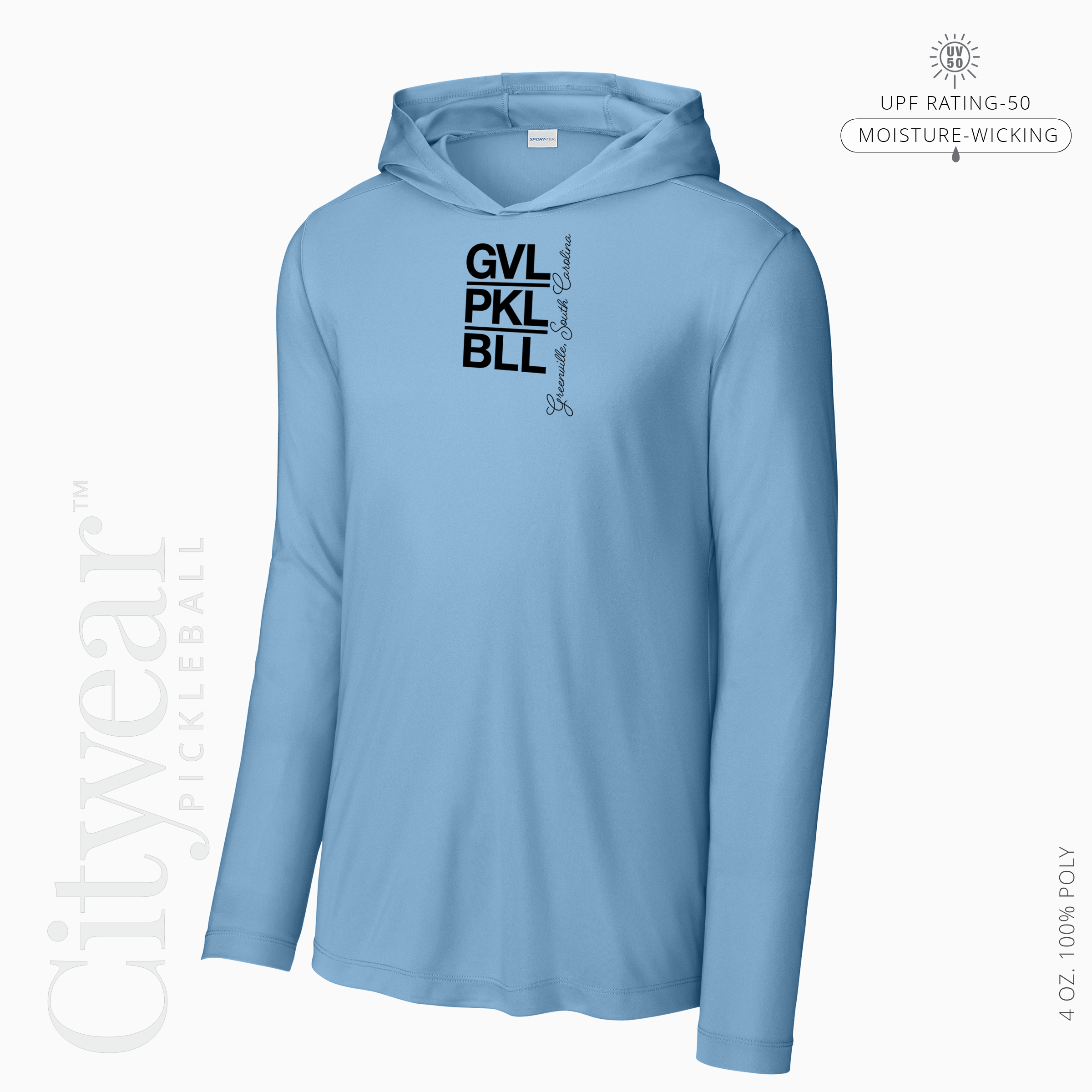 Men's UV Long Sleeve Hoodie-GVL