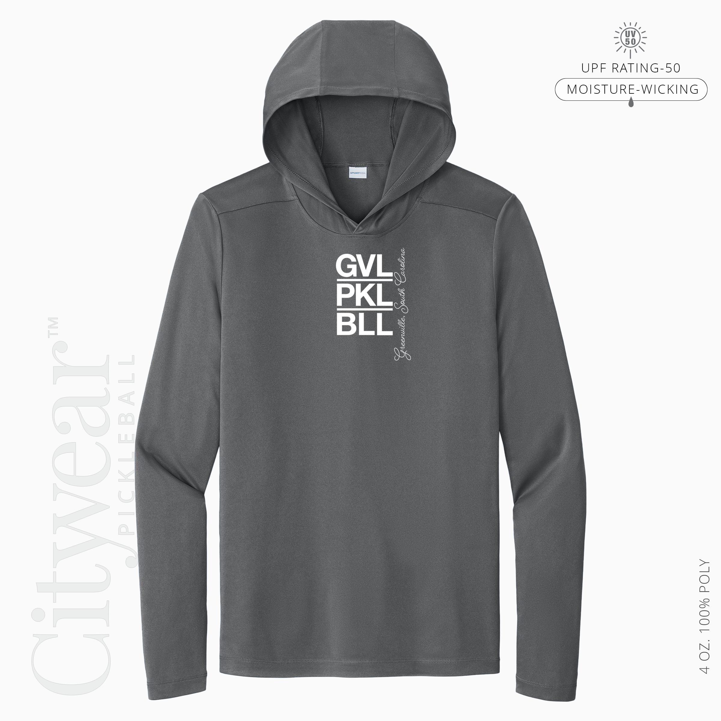 Men's UV Long Sleeve Hoodie-GVL