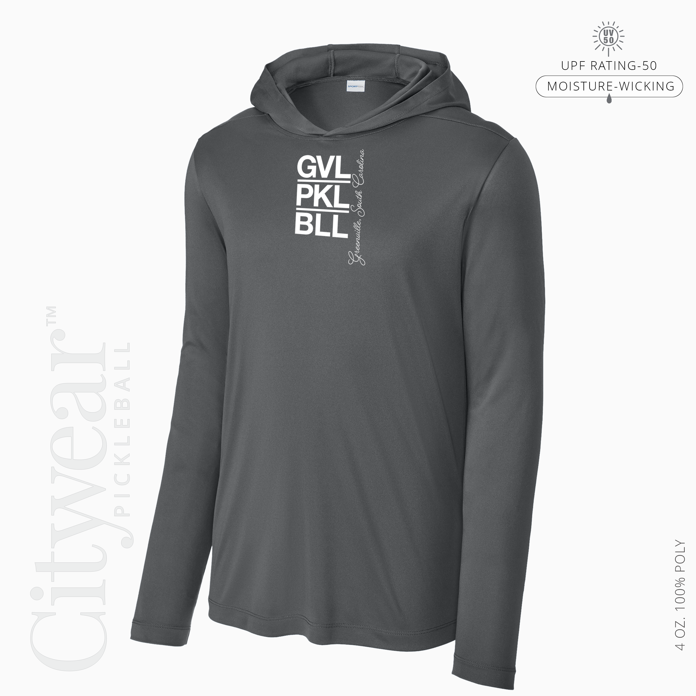 Men's UV Long Sleeve Hoodie-GVL