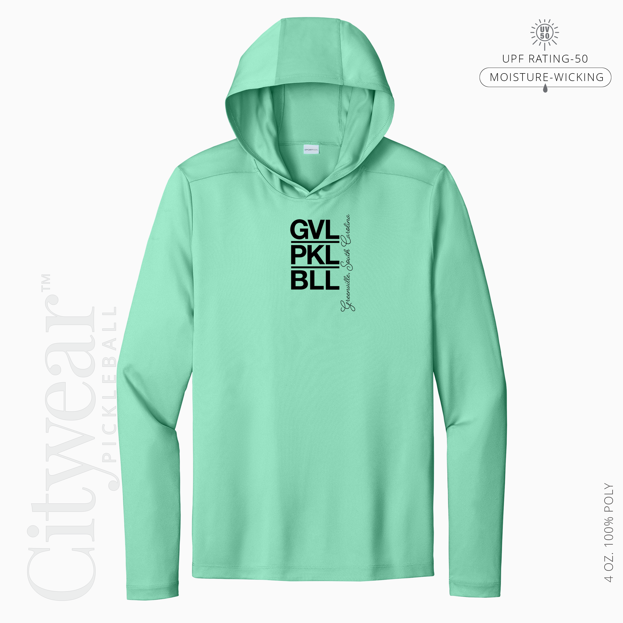 Men's UV Long Sleeve Hoodie-GVL