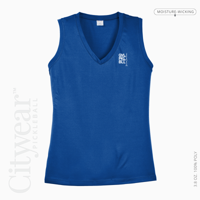 Women's V-Neck Sleeveless T-Shirt-GVL