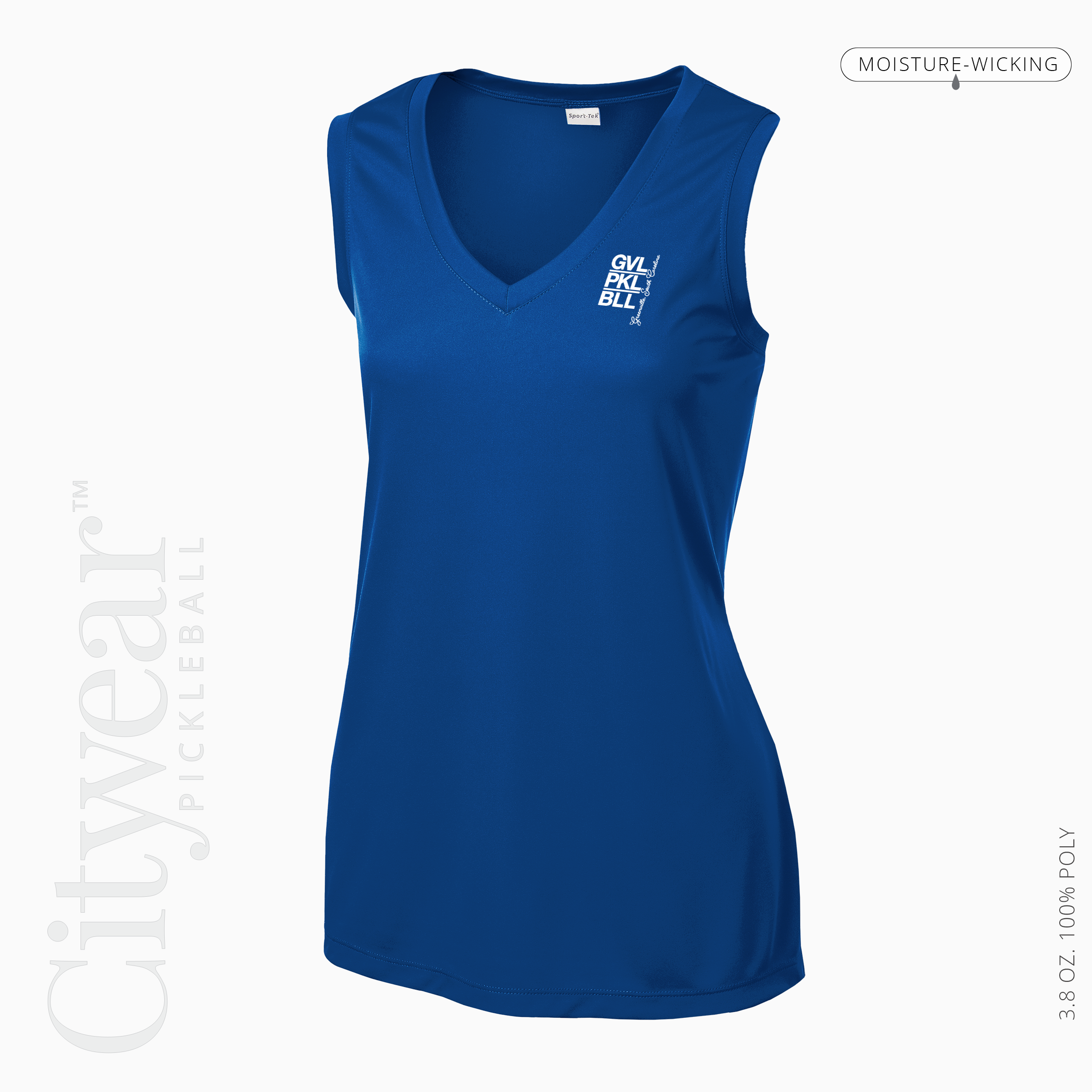 Women's V-Neck Sleeveless T-Shirt-GVL