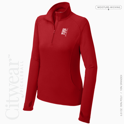 Women's Stretch Quarter-Zip Pullover-GVL