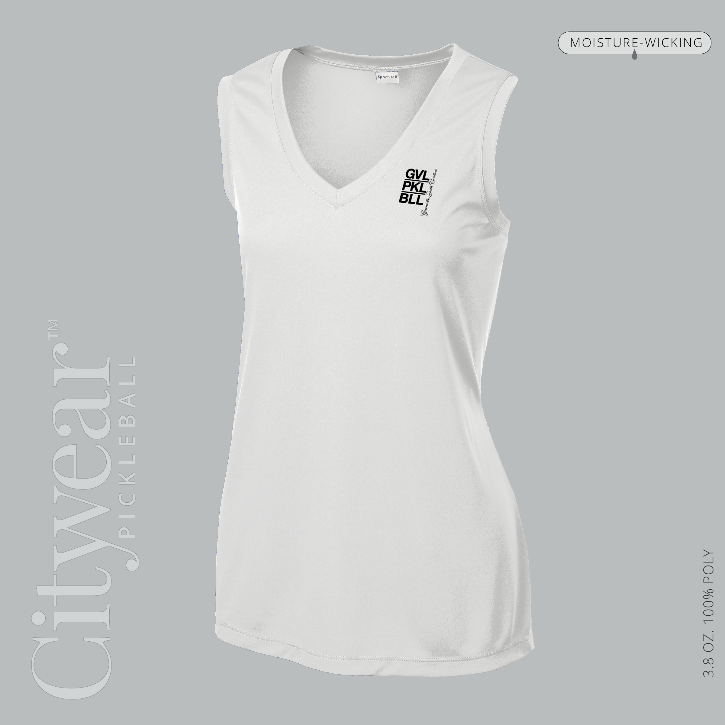 Women's V-Neck Sleeveless T-Shirt-GVL