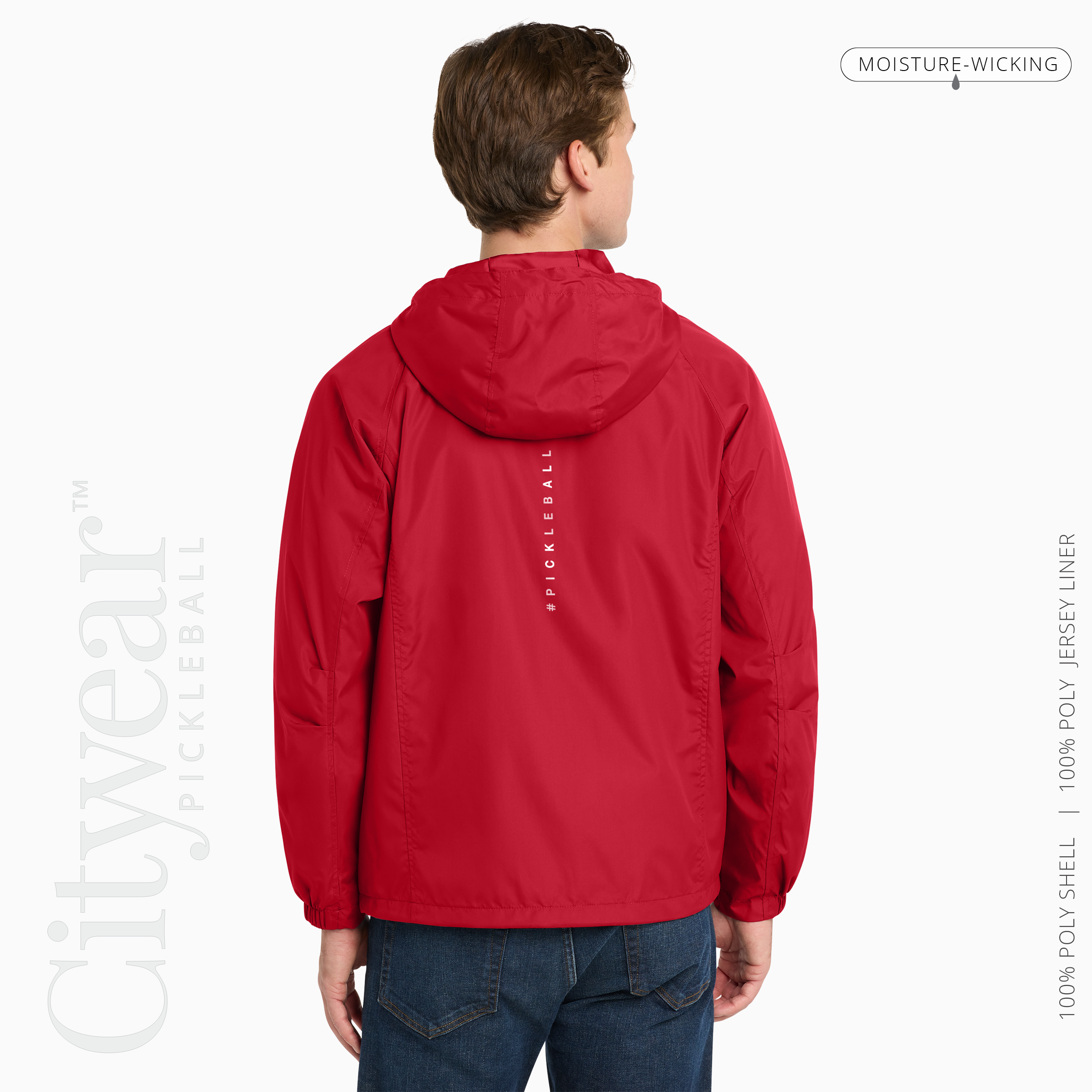 Men's Hooded Raglan Jacket-GVL