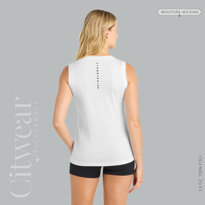 Women's V-Neck Sleeveless T-Shirt-GVL