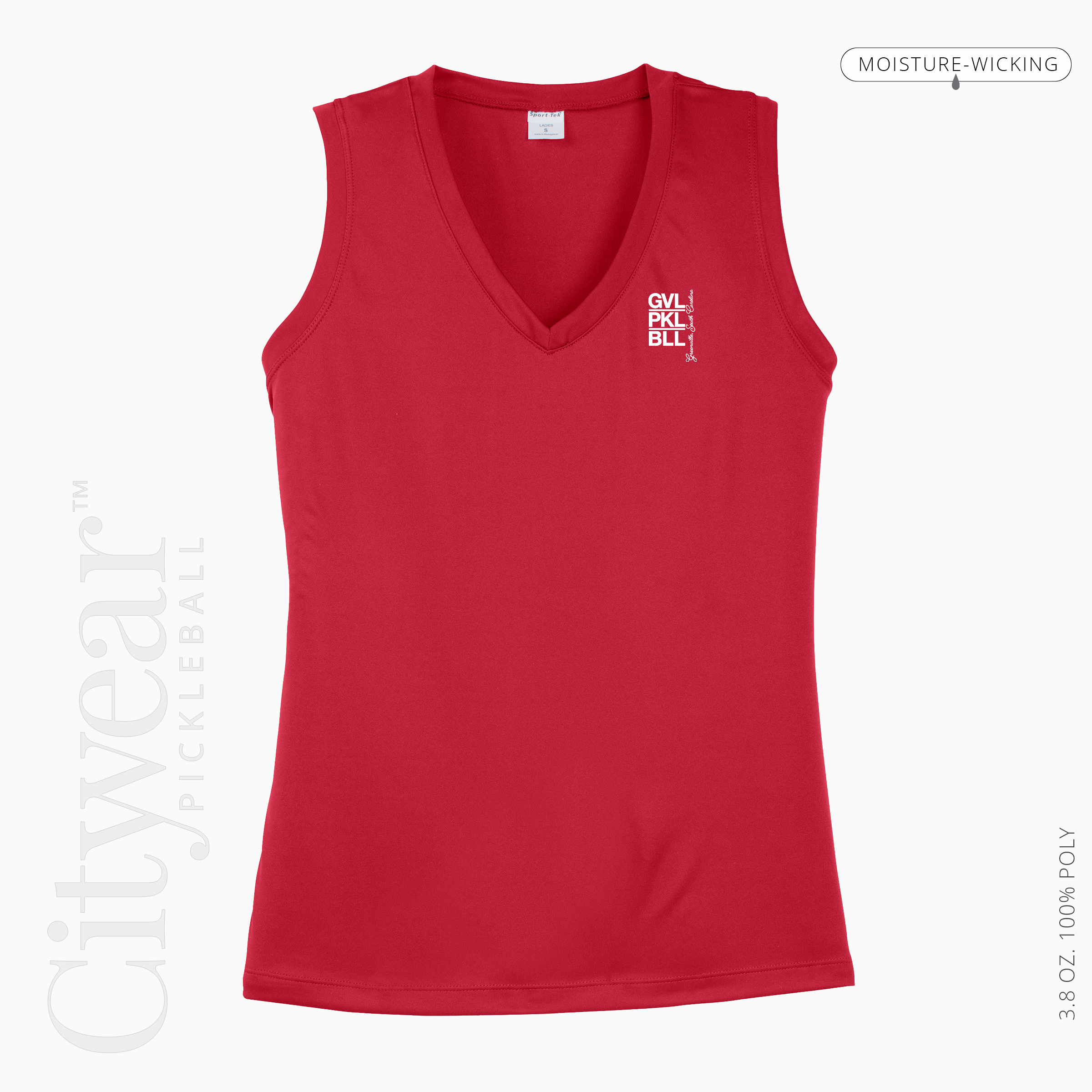 Women's V-Neck Sleeveless T-Shirt-GVL