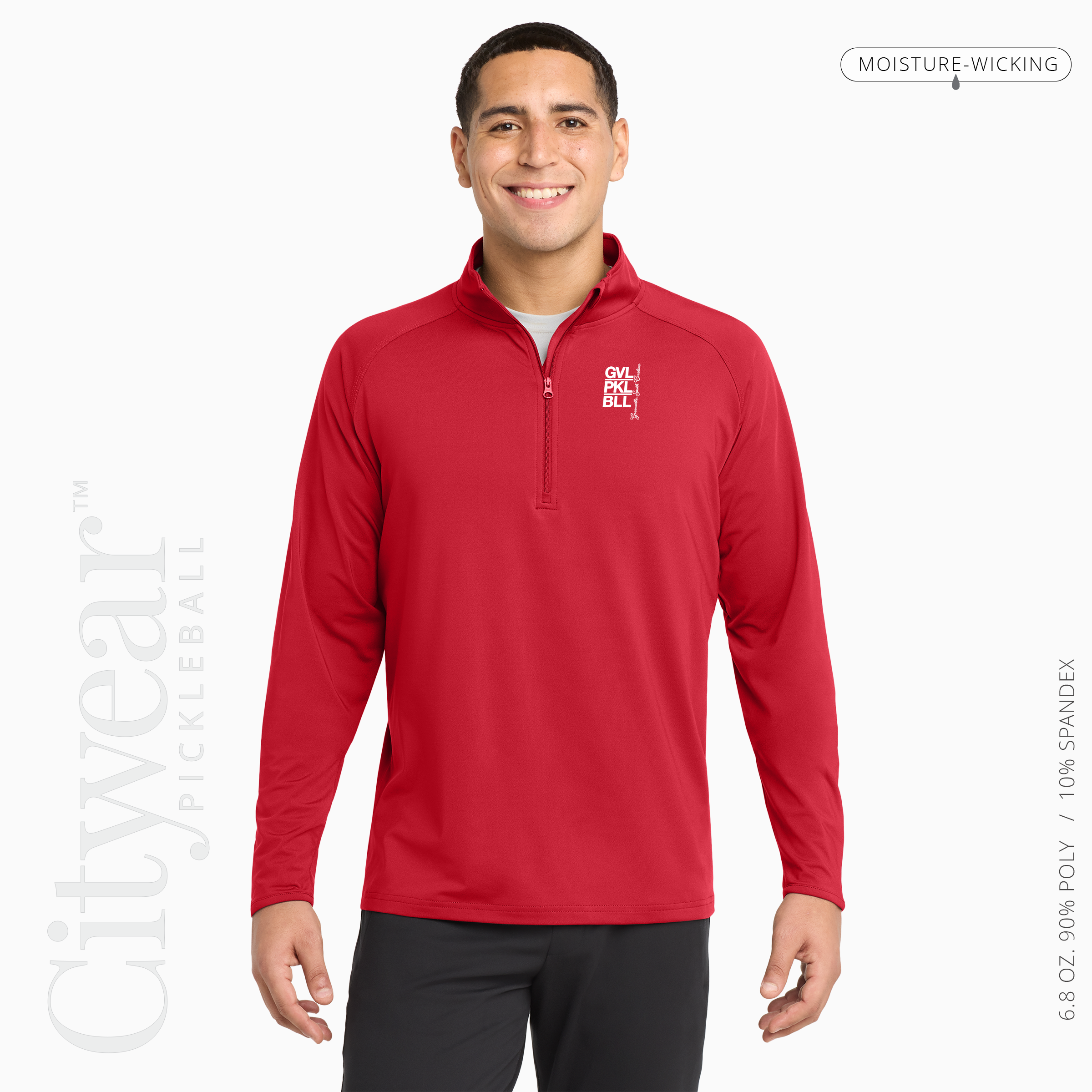 Men's Stretch Quarter-Zip Pullover-GVL