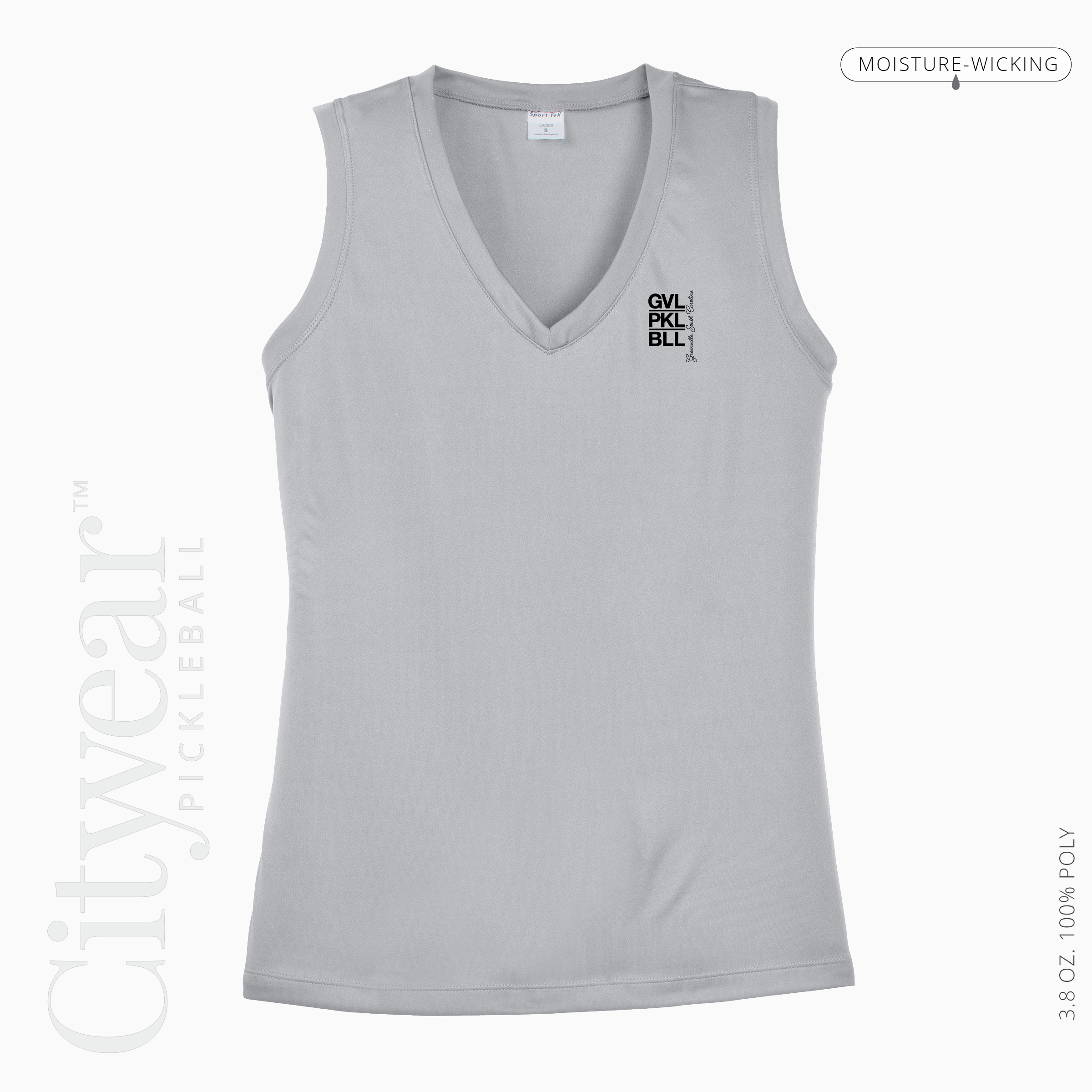 Women's V-Neck Sleeveless T-Shirt-GVL