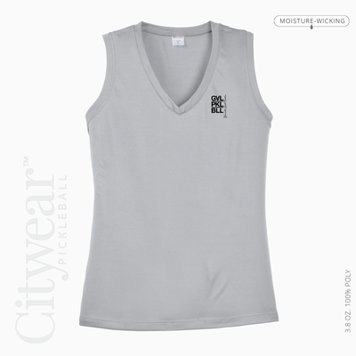 Women's V-Neck Sleeveless T-Shirt-GVL