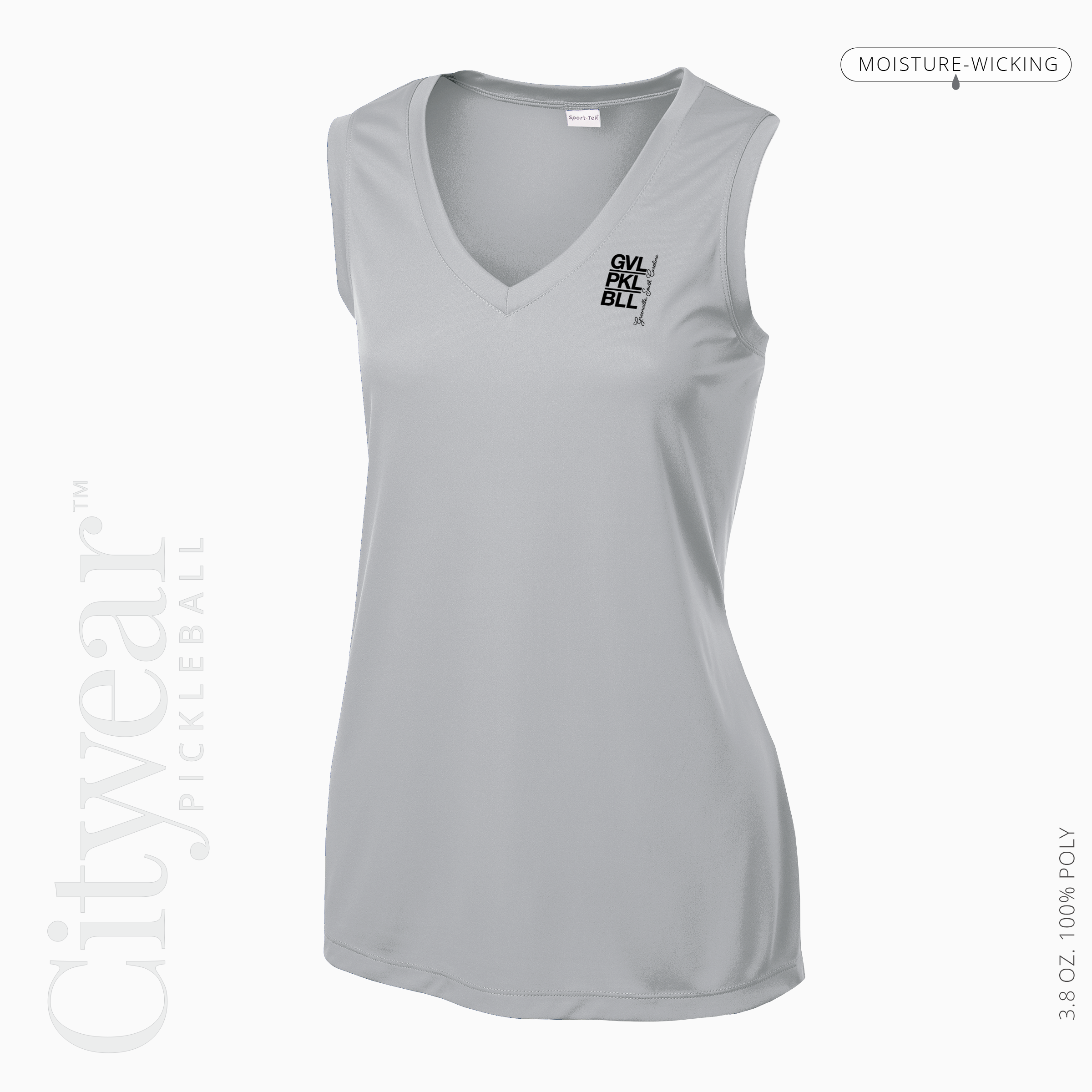 Women's V-Neck Sleeveless T-Shirt-GVL