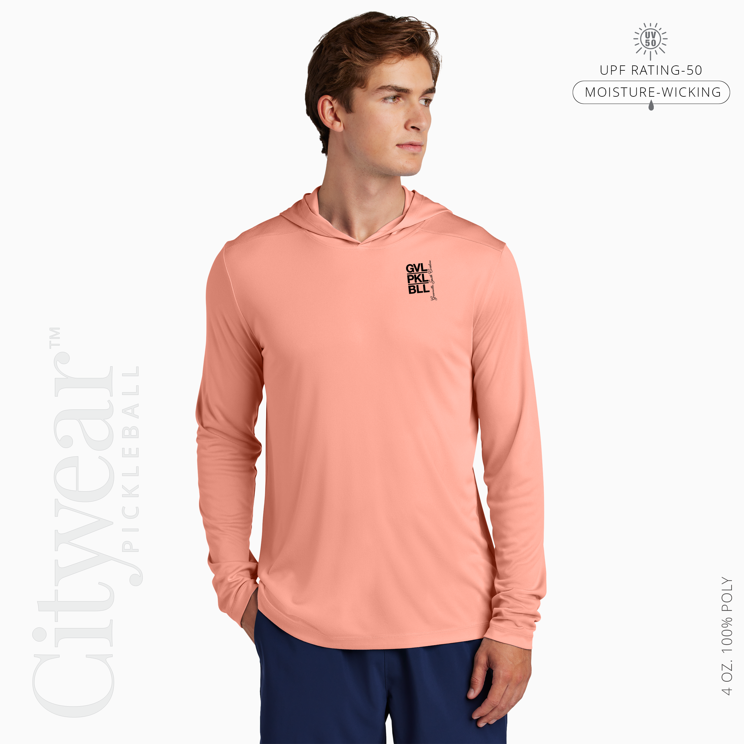 Men's UV Long Sleeve (Medallion) Hoodie-GVL